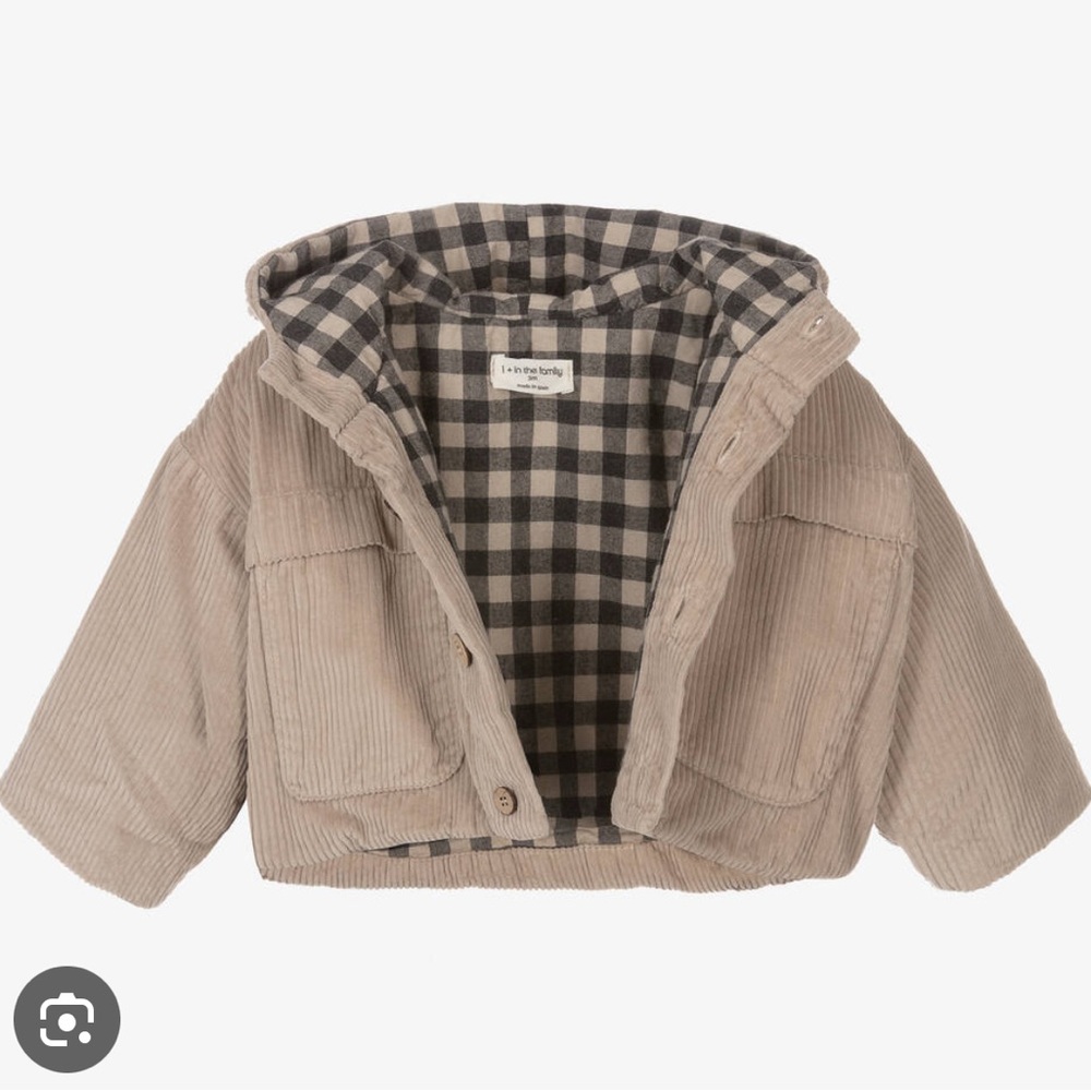 1+ in the Family Kids Hooded Jacket - Brown